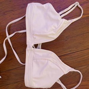 White bikini top